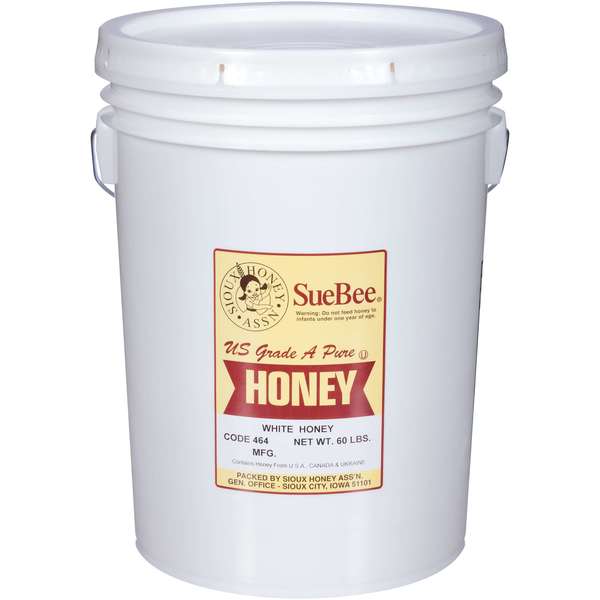 Sue Bee 60# White Honey Pail 403